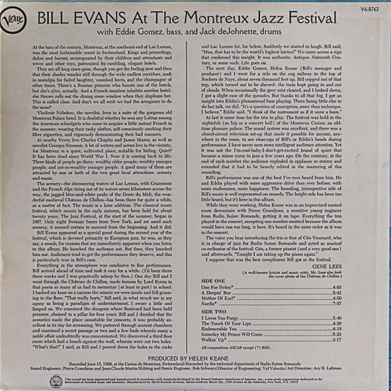 画像2: ビル・エヴァンス（p）/AT MONTREUX JAZZ FESTIVAL (2)