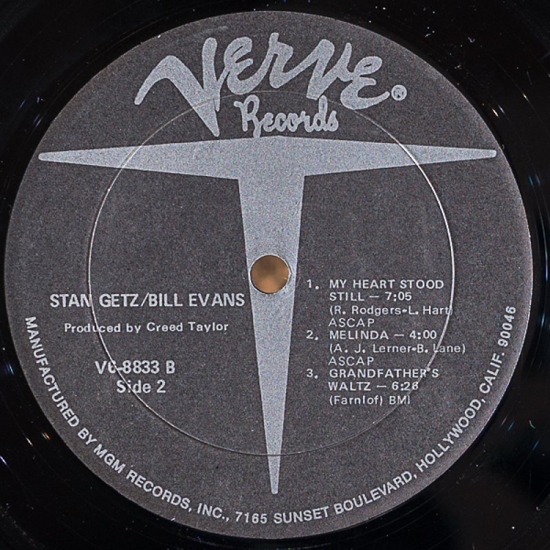 画像4: ビル・エヴァンス（p）/STAN GETZ/BILL EVANS (4)