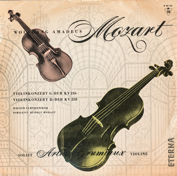 アルテュール・グリュミオー（Vn）/モーツァルト：ヴァイオリン協奏曲第3,4番｜🔴レコード/クラシック-協奏曲 ：（ヴァイオリン