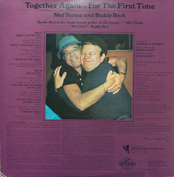 メル・トーメ/TOGETHER AGAIN-FOR THE FIRST TIME                                                                                メル・トーメ/TOGETHER AGAIN-FOR THE FIRST TIME