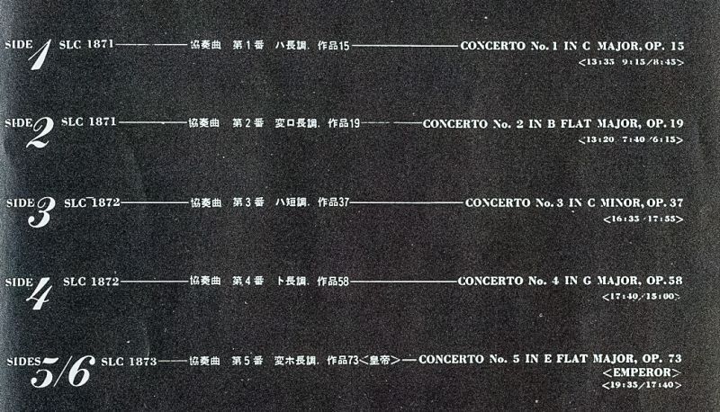 ベートーヴェン ピアノ協奏曲 第2番第４番 変ロ長調作品19ト長調作品58